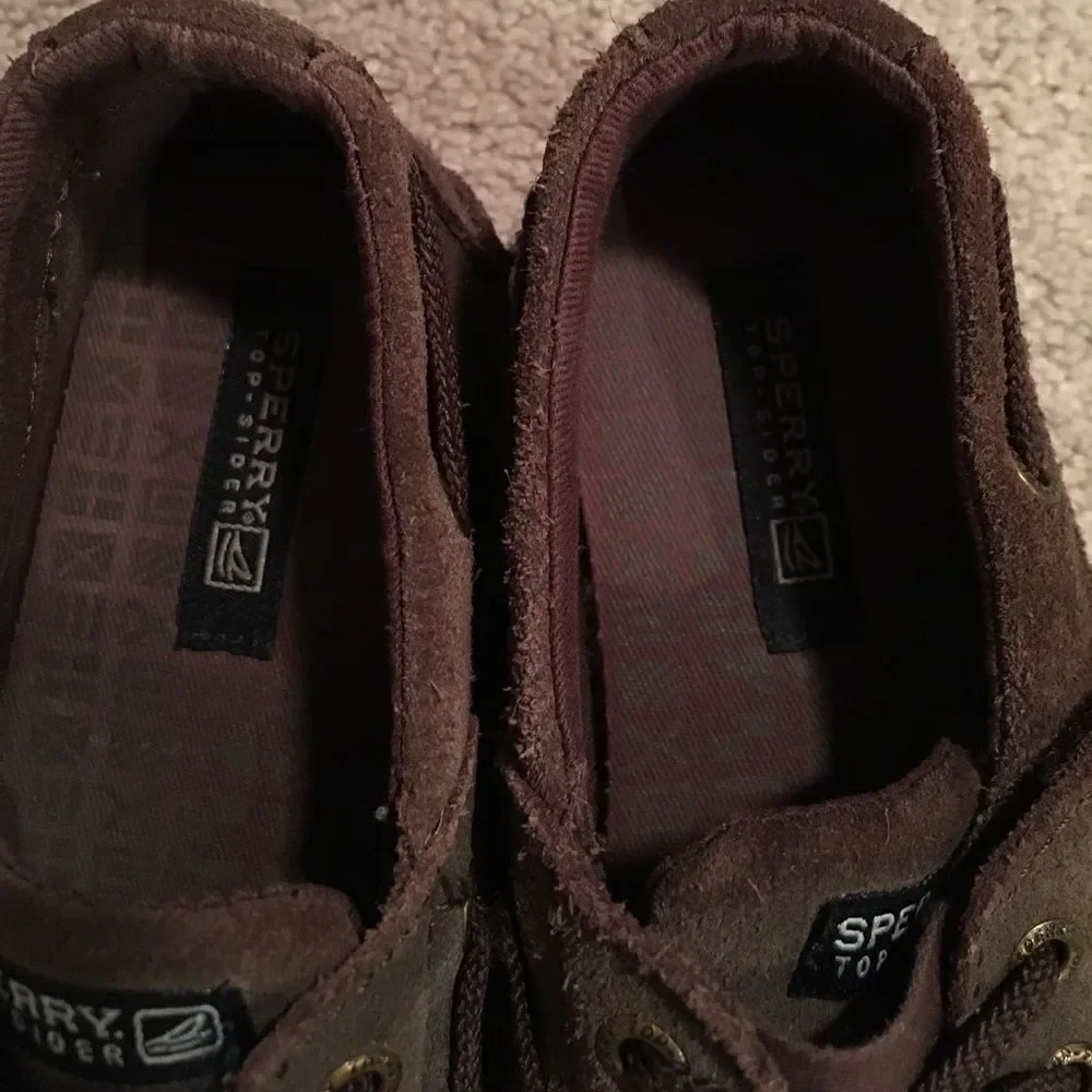 Sperry Little Boys Dark Brown Cruz Jr Top Sider - Size 10 1/2